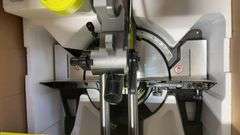 AS IS - RYOBI 18V BRUSHLESS 10" SLIDING COMPOUND MITER SAW KIT IN BOX