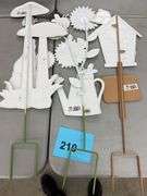 (3) METAL YARD STAKE SIGNS