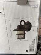 (2) HAMPTON BAY 2PC SMALL EXTERIOR WALL LANTERNS IN BOXES