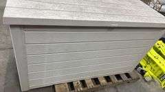 AS IS - KETER DECK BOX - WHITE