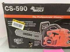 ECHO 59.8CC GAS CHAINSAW IN BOX