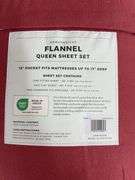 HEAVYWEIGHT FLANNEL QUEEN SHEET SET - PINK