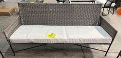 AS IS - 3PC ALL WEATHER PATIO SET - GREY & WHITE