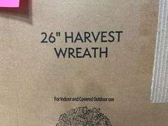 26" HARVEST WREATH IN BOX - EUCALYPTUS