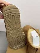 WOMENS UGG CLASSIC ULTRA MINI BOOTS SIZE 10 - CHESTNUT