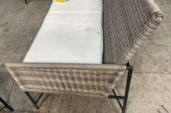 AS IS - 3PC ALL WEATHER PATIO SET - GREY & WHITE