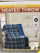 (2) BERKSHIRE OVERSIZED HEATED THROWS IN BOXES