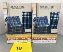 (2) BERKSHIRE OVERSIZED HEATED THROWS IN BOXES