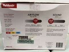 REVENT EASY INSTALL BATH FAN IN BOX