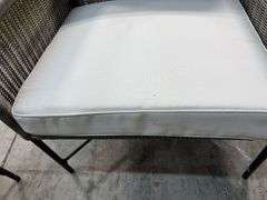 AS IS - 3PC ALL WEATHER PATIO SET - GREY & WHITE