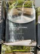 (8) HAMPTON BAY UNIVERSAL PATIO COVERS IN BOXES