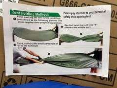 FOLD UP TENT IN BAG - BLUE