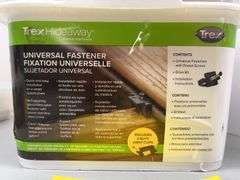 BUCKET OF TREX HIDEAWAY UNIVERSAL FASTENERS