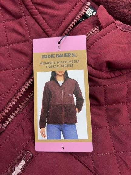 WOMENS EDDIE BAUER FLEECE JACKET - SIZE S