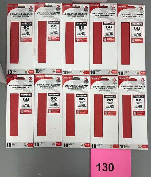 (10) PACKS OF DIABLO SANDING SHEETS