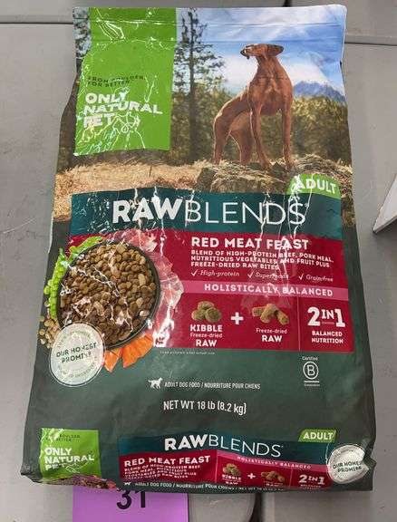 18LB BAG OF RAWBLENDS DOG FOOD