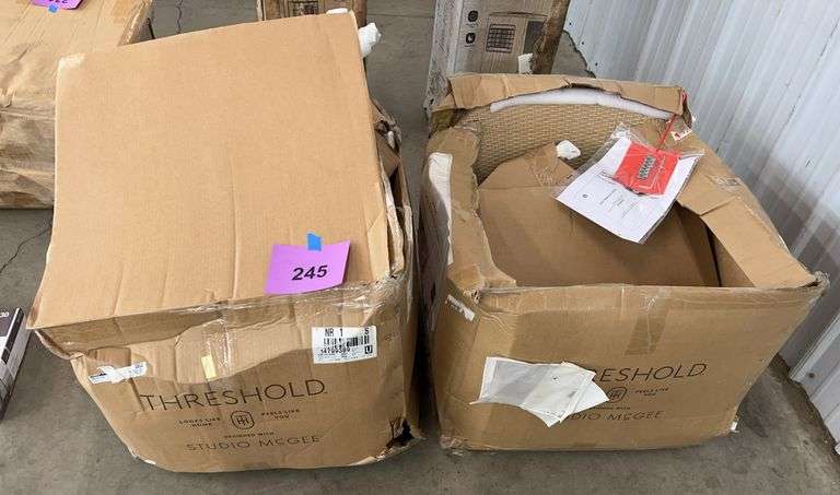 AS IS - (2) WINDSOR PATIO ROCKING CHAIRS IN BOXES