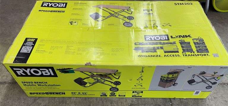 RYOBI SPEED BENCH MOBILE WORKSTATION IN BOX