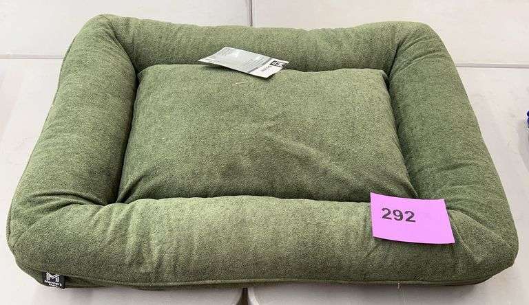 BOLSTER DOG BED - GREEN