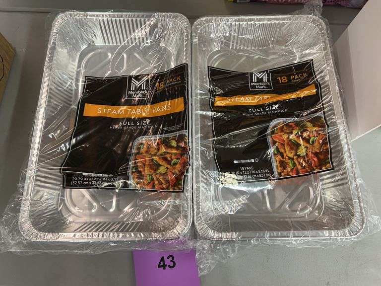 (2) PACKS OF STEAM TABLE PANS