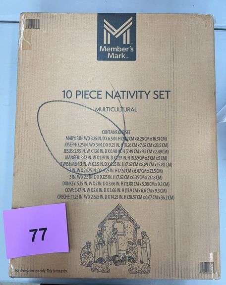 10PC NATIVITY SET IN BOX