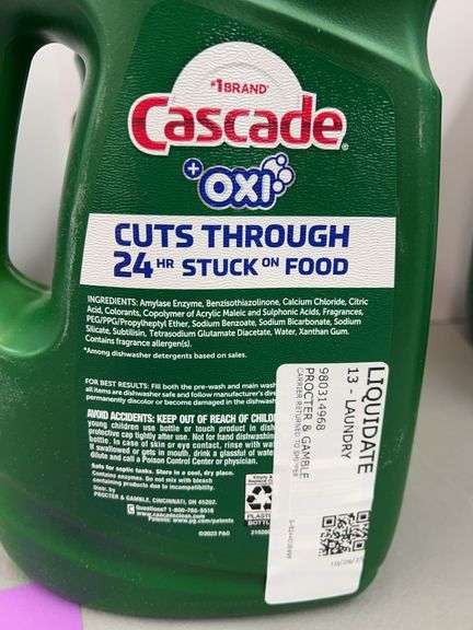 (3) JUGS OF CASCADE DISH DETERGENT
