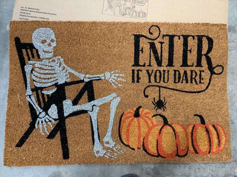 (2) HARVEST DOORMATS - ENTER IF YOU DARE