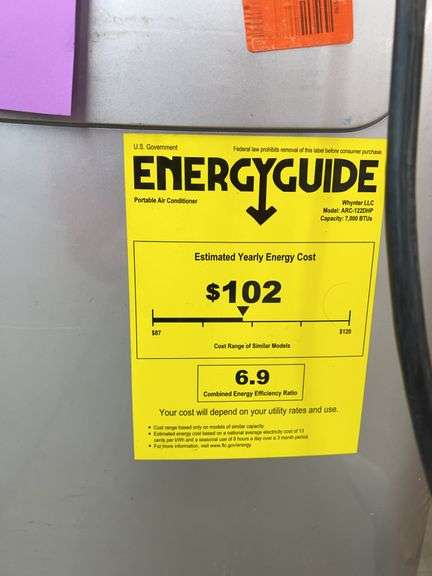 AS IS - WHYNTER PORTABLE AIR CONDITIONER