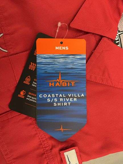 (2) MENS HABIT COASTAL VILLA RIVER SHIRTS - SIZE S