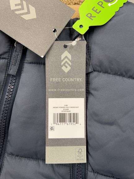 KIDS FREE COUNTRY SNOW SUIT - SIZE 3-6M