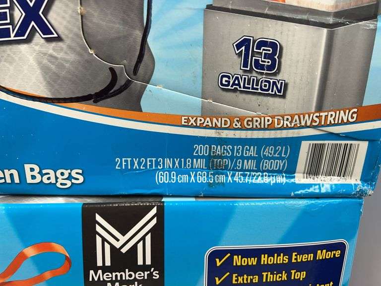 (2) BOXES OF TRASH BAGS