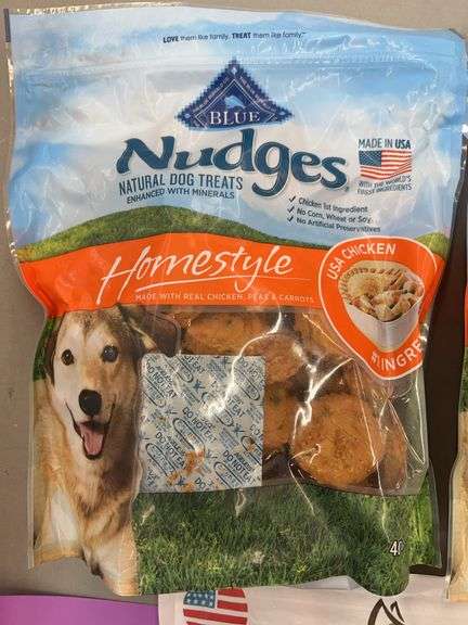 (3) BAGS OF DOG TREATS - NUDGES & NATUREGNAWS