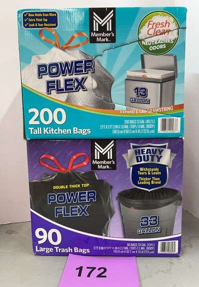 (2) BOXES OF TRASH BAGS