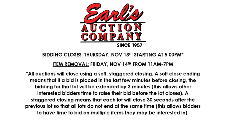 ONLINE TOOL AUCTION! 11/9-11/13