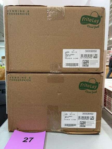 (2) BOXES OF CHEETOS FLAMIN HOT BAGS