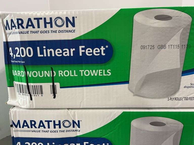 (2) BOXES OF MARATHON PAPER TOWELS