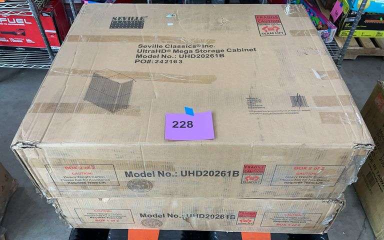 SEVILLE CLASSICS MEGA STORAGE CABINET IN BOXES