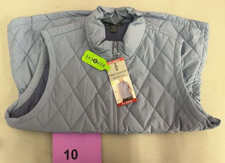 WOMENS FREE COUNTRY QUILTED VEST - SIZE XL