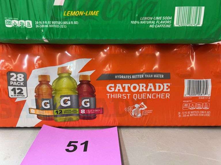 (2) PACKS OF DRINKS - GATORADE & SPRITE