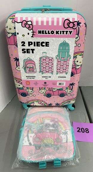 KIDS HELLO KITTY 2PC LUGGAGE SET