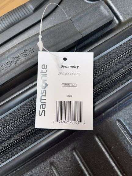 SAMSONITE 2PC HARD & SOFTSHELL LUGGAGE SET - BLACK