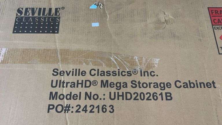SEVILLE CLASSICS MEGA STORAGE CABINET IN BOXES