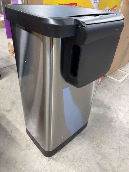 GLAD 20GAL STAINLESS STEEL STEP TRASHCAN