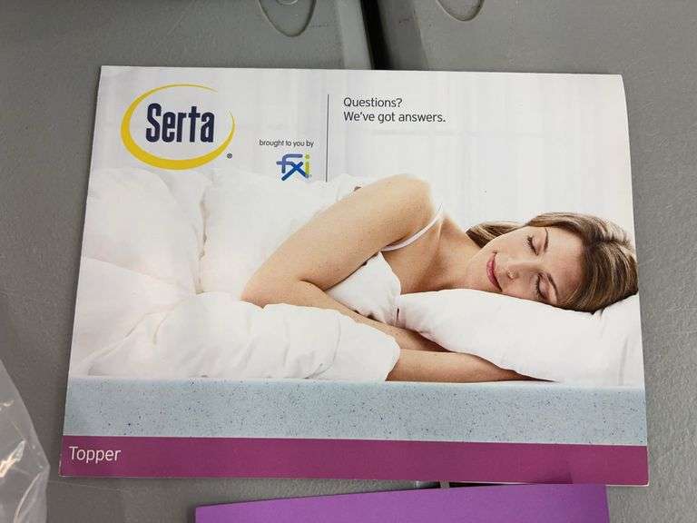 SERTA QUEEN SIZE MATTRESS TOPPER W/ COVER