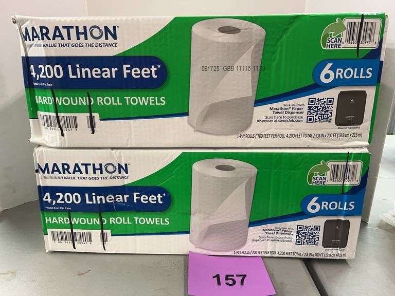 (2) BOXES OF MARATHON PAPER TOWELS