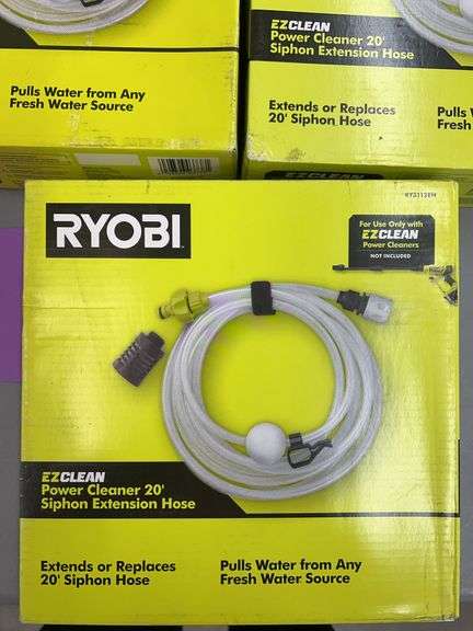 (5) RYOBI POWER CLEANER 20FT EXTENSION HOSES IN BOXES