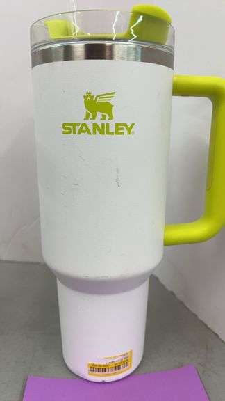STANLEY 40OZ QUENCHER H2.0 TUMBLER - WHITE & GREEN