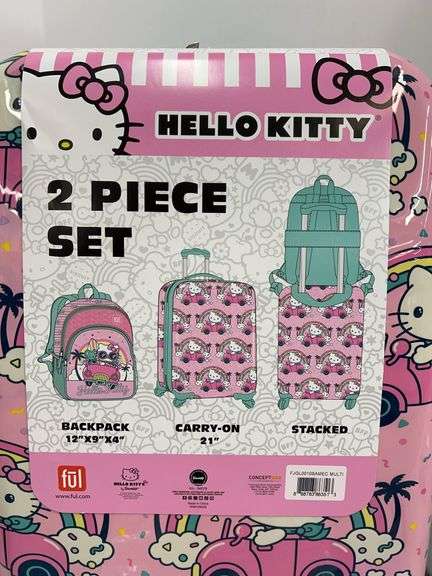 KIDS HELLO KITTY 2PC LUGGAGE SET