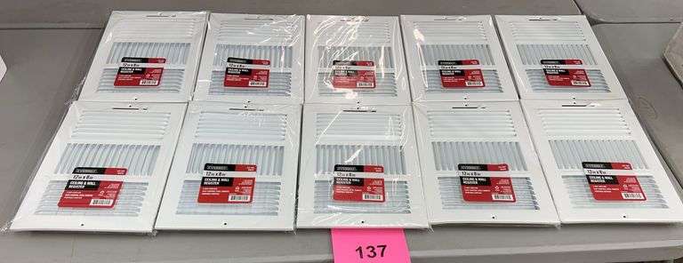 (10) EVERBILT CEILING & WALL REGISTERS