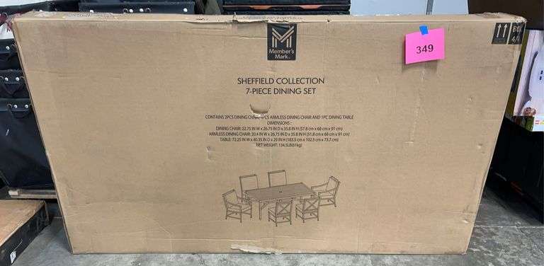 SHEFFIELD DINING TABLE IN BOX (TABLE ONLY)